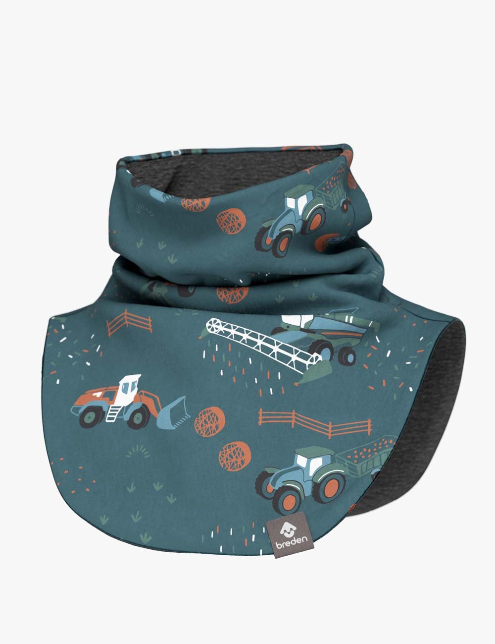 Kids Merino Neck Warmer MIKEL - Tractors
